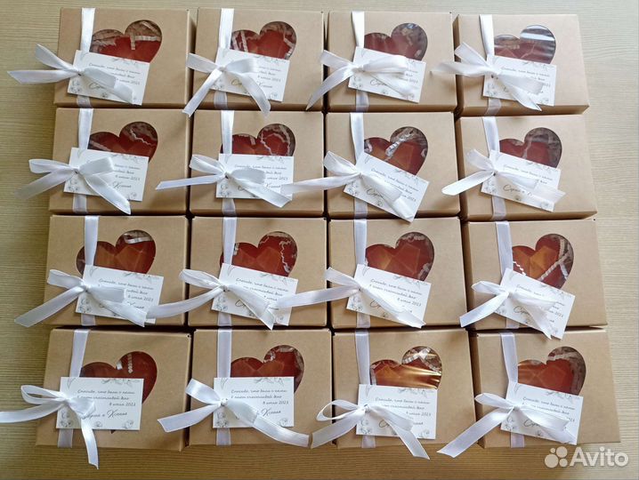 Свадебные подарки гостям, бонбоньерки. 14 февраля