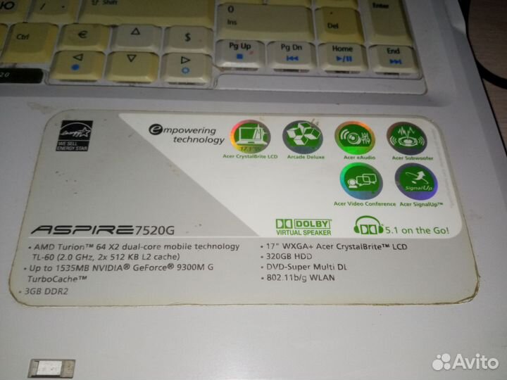 Acer aspire 7520G, 5520G