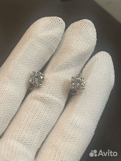 Пусеты с бриллиантами