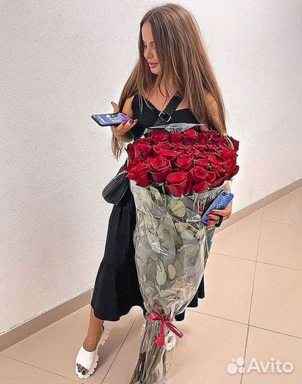 Букет роз 101 роза 51 роза