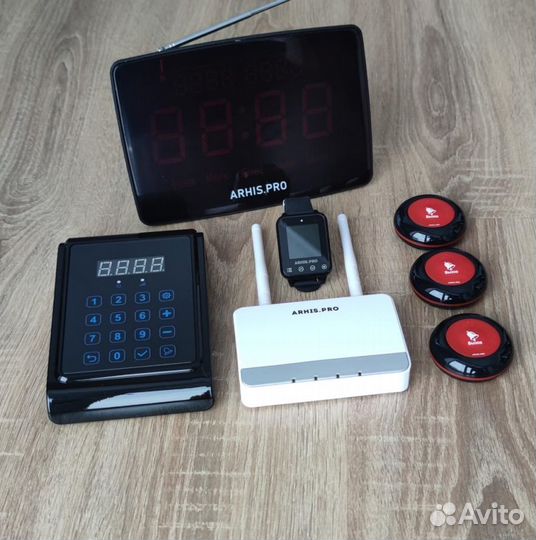 Кнопка вызова официанта,часы, табло, пульт, репите