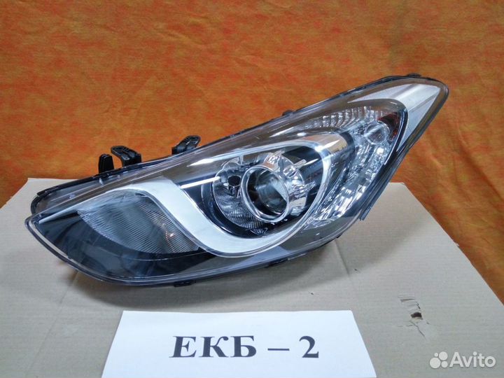 Фара левая Hyundai I30 2 2011-2015 (галоген, линза