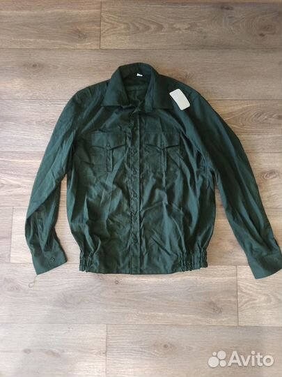 Рубашка военная офисная зелёная 42/6(52/6)