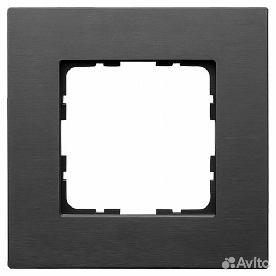 Jasmart Рамка 1-постовая, алюминий Black