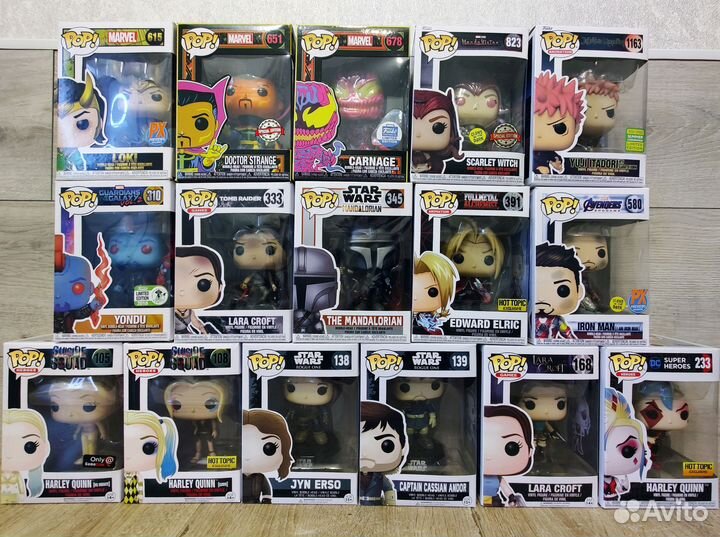 Funko Pop Звёздные войны, Лара Крофт, Харли Квин