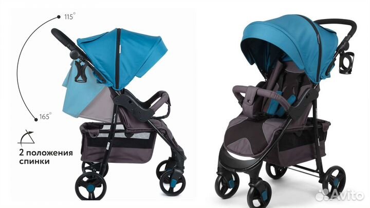 Коляска прогулочная Babyton Comfort Plus Blue