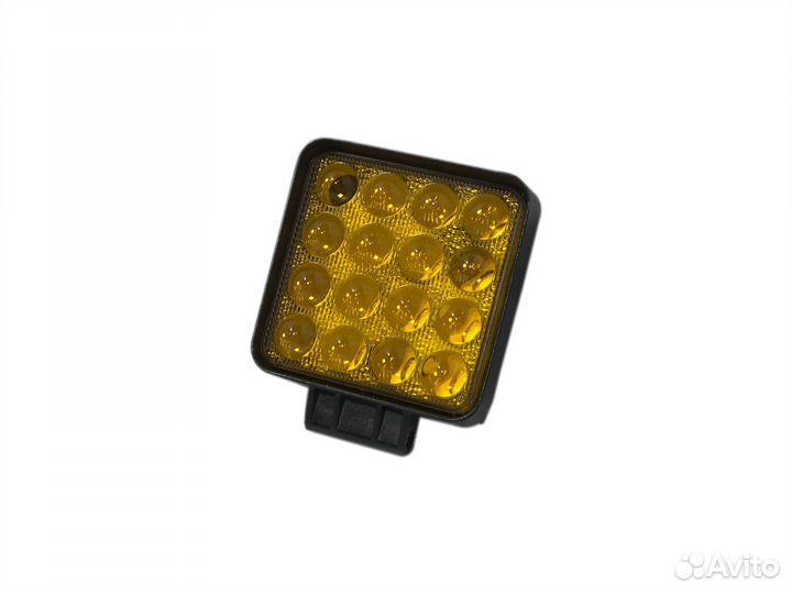 Светодиодная фара LightWay 48W 5D SQ Yellow Spot
