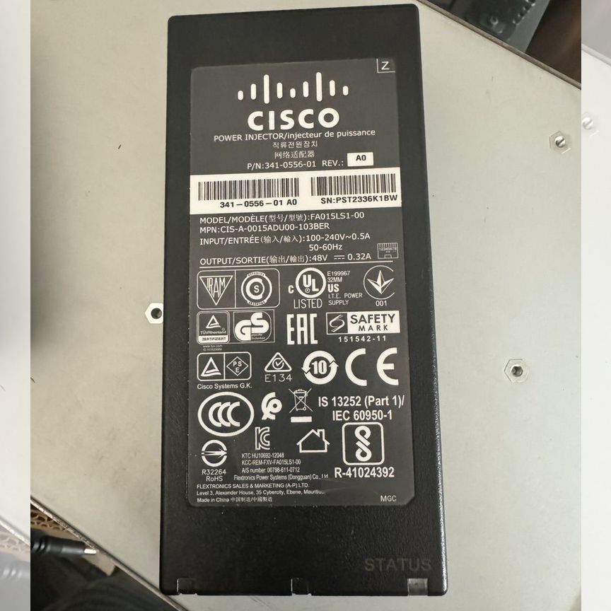 [AIR-PWRINJ5] Cisco Fa015ls1-00 341-0556-01 Poe Powe Air-Pwrinj5