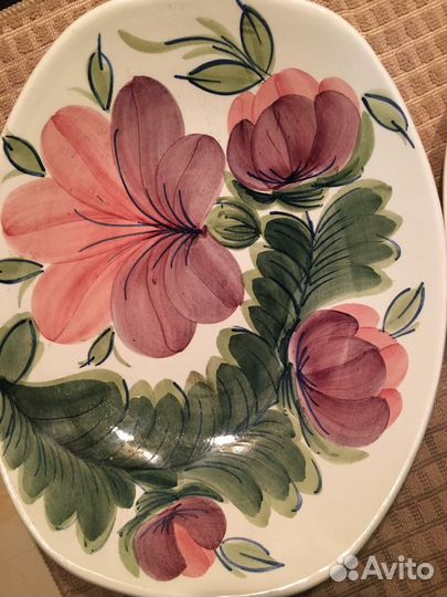 Блюдо Овальное зик Конаково