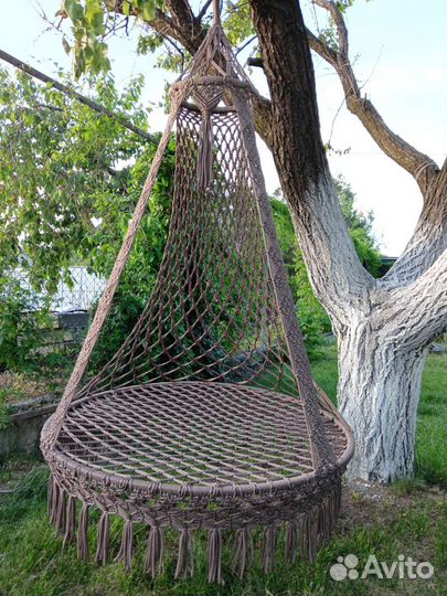 Качеля-гамак плетеная