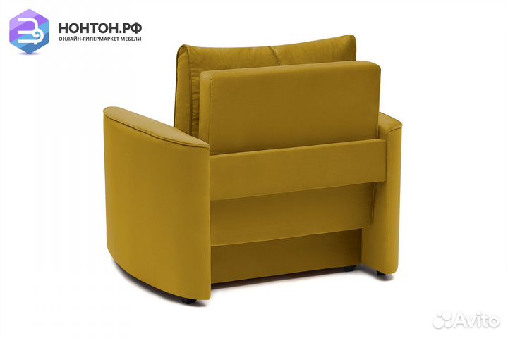 Кресло еврокнижка Колибри горчичное