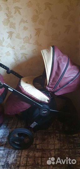 Коляска 2 в 1 эко кожа