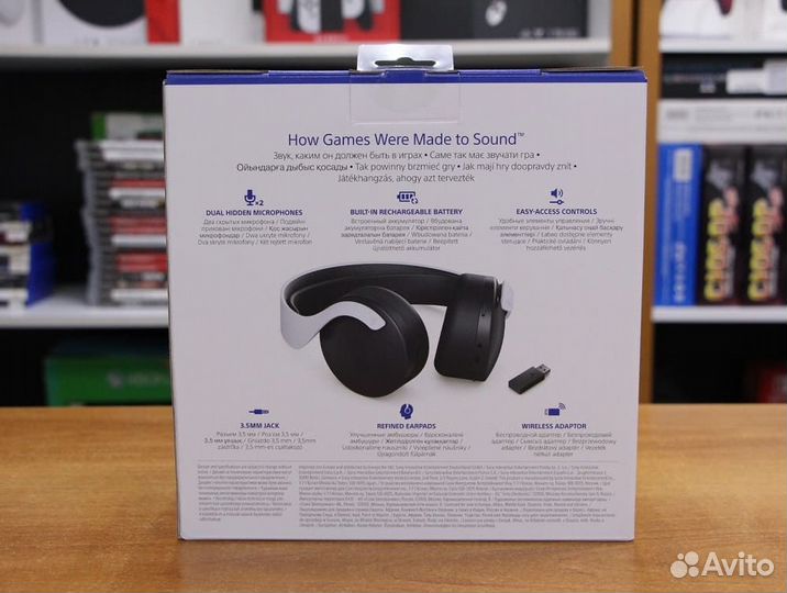 Гарнитура Sony PlayStation PS5 pulse 3D белые