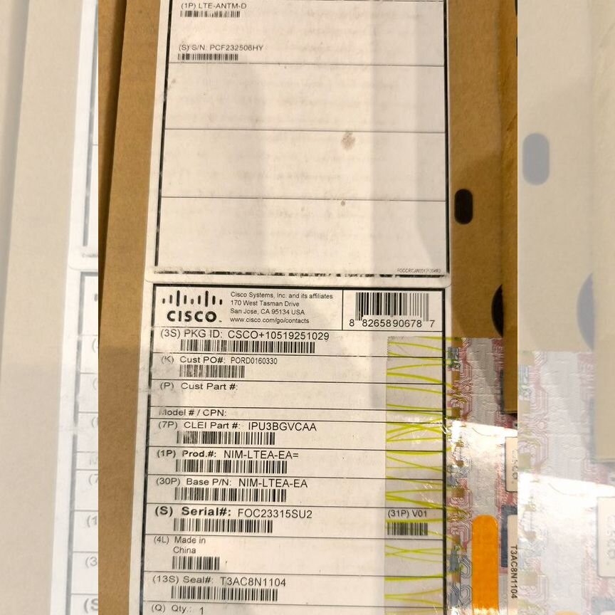 [NIM-LTEA-EA] Модуль Cisco Новый В Наличии Nim-Ltea-Ea