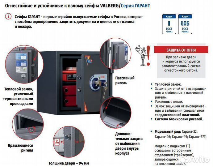 Сейф Valberg Гарант-95Т EL