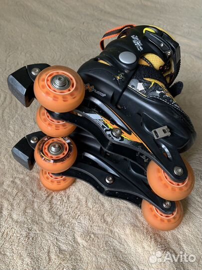 Роликовые коньки раздвижные, ролики детские 26-29