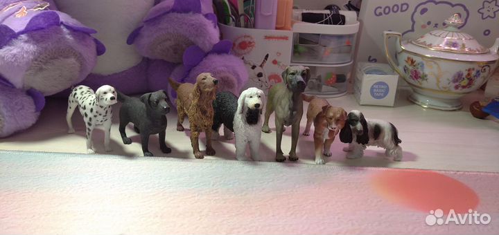 Фигурки собак schleich mojo collecta papo procon