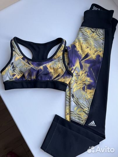Костюм adidas леггинсы и топ, 122-128