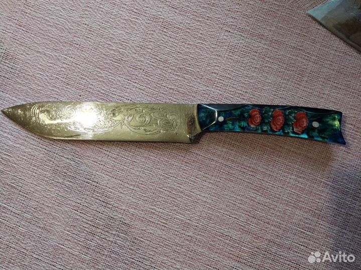 Нож топорик с гравировкой