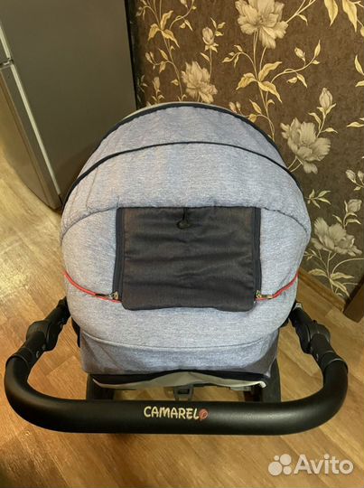 Коляска прогулочная Camarelo светло-синий меланж