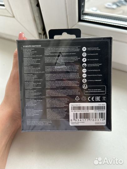 Xiaomi watch s1 gl black модель M2112W1