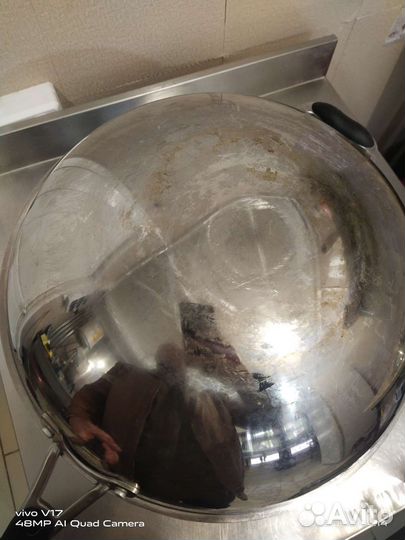 Сковорода вок из нержавеющей стали