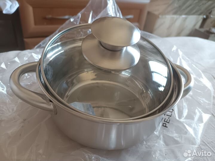 Набор посуды кастрюля и сковорода маленькие сталь