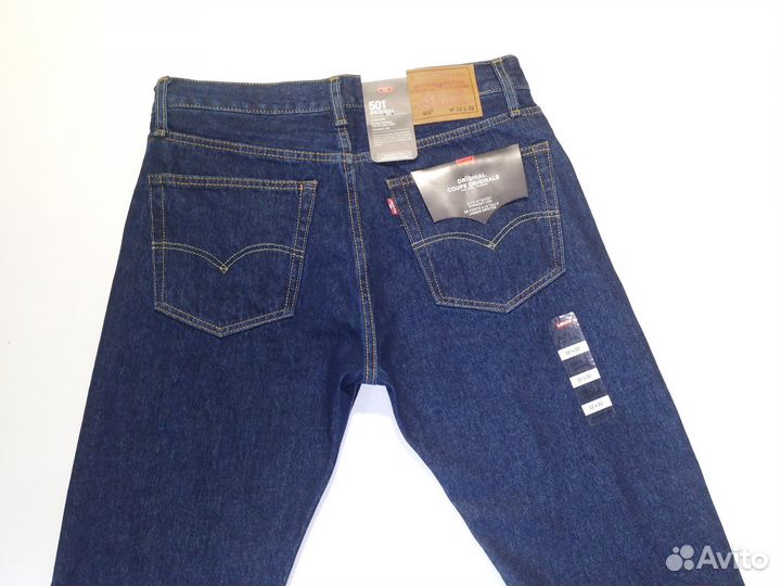 Джинсы Супер Levi's 501 хлопок Пакист L:32 W:30-38