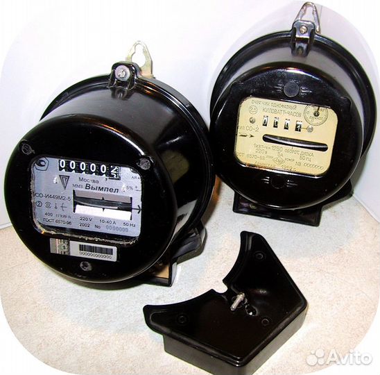 Счетчик электр. однофазный индукционный (2шт.) б/у
