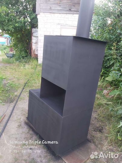 Печь для бани с баком