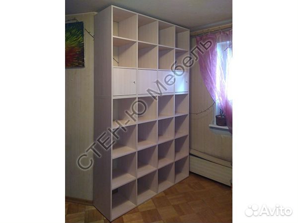 Стеллаж 4х4 (тип IKEA Каллакс) дуб