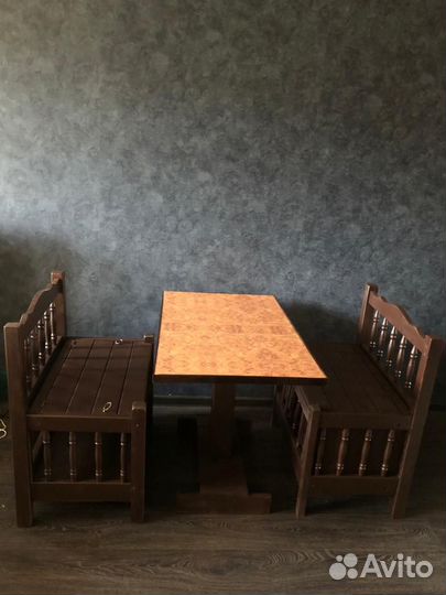 Комплект мебели из дерева, винтаж