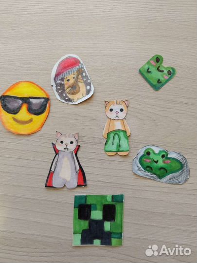 Наклейки ручной работы