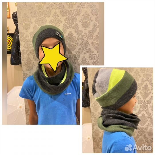 Шапка шлем на мальчика