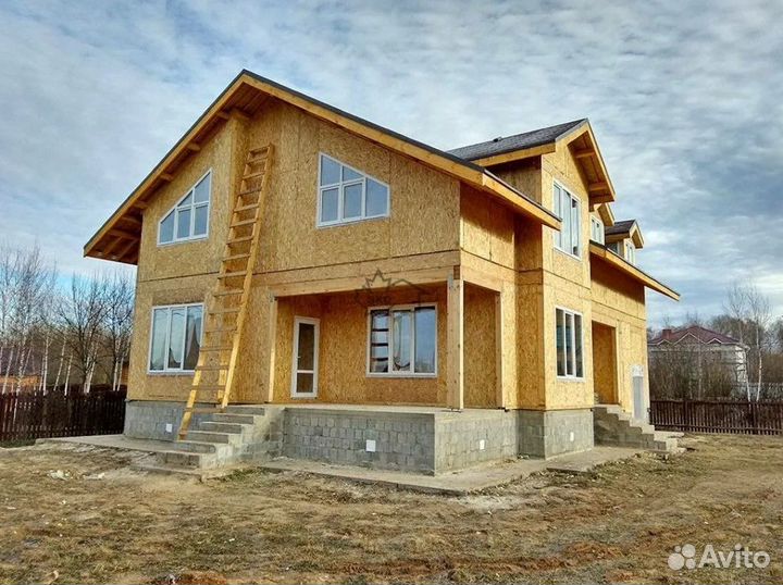 Дома из сип панелей в стиле Барнхаус