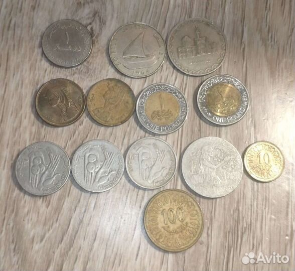 Монеты Тунис, Египет