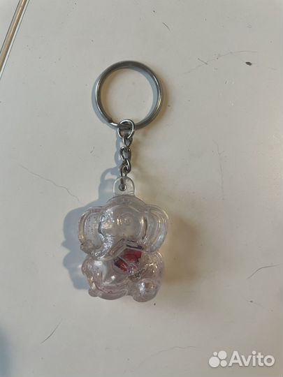 Брелок слоник из 90-х годов. love сердце