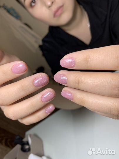 Маникюр на дому наращивание ногтей