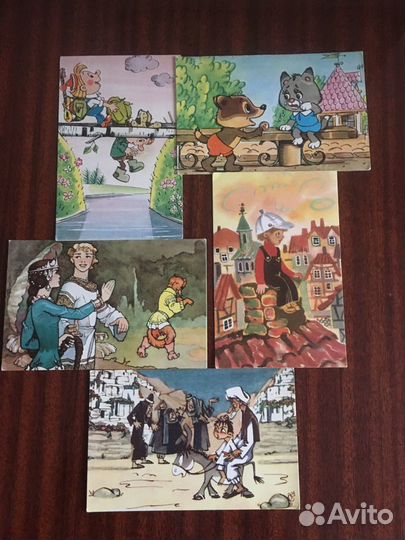 Открытки мультфильмы СССР