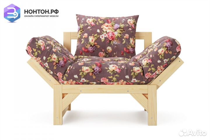 Кресло Амбер бордовое