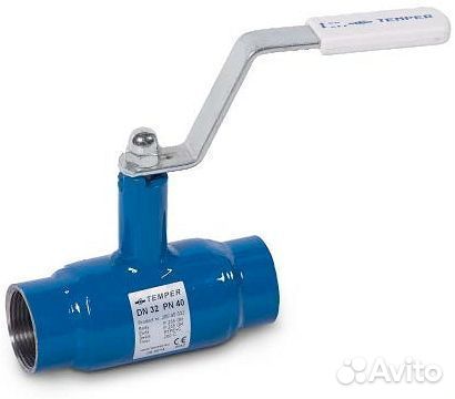 Кран шаровой Temper 280 2 Ду50 Ру40 резьбовой стал