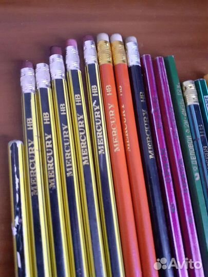 Карандаши простые, 20 штук, mercury, actual и др