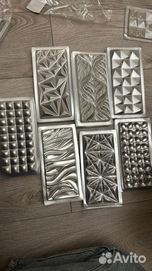 Пластиковые формы для плиток в шоколаде