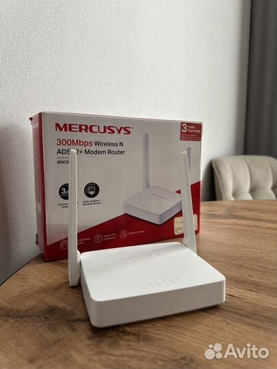 Wifi роутер mercusys N300 с модемом adsl2+