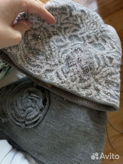 Женскте шапки и шарфы пакетом