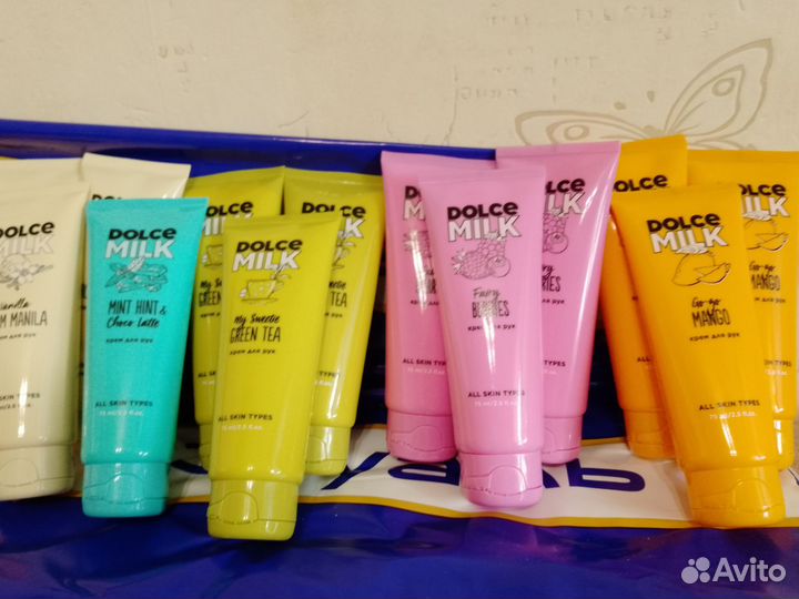Дольче милк гели для душа, крем для рук, бальзам