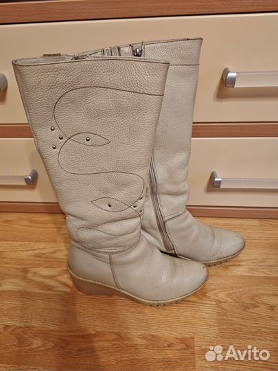 Зимние женские сапоги 38 натуральная кожа