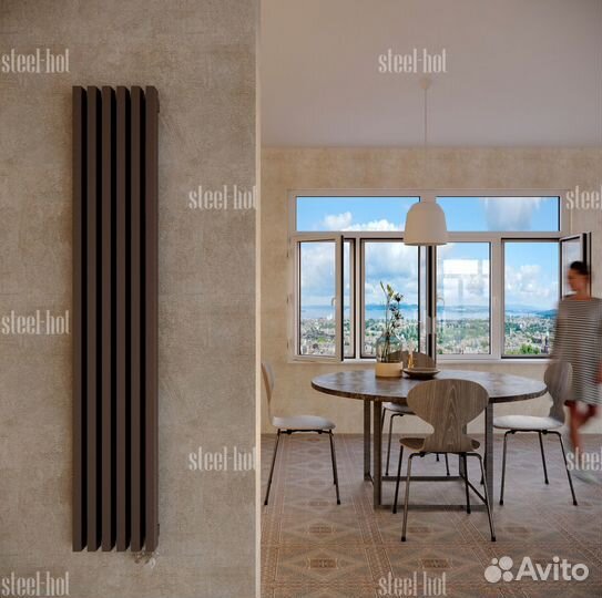 Вертикальный трубчатый радиатор Steel-Hot от завод