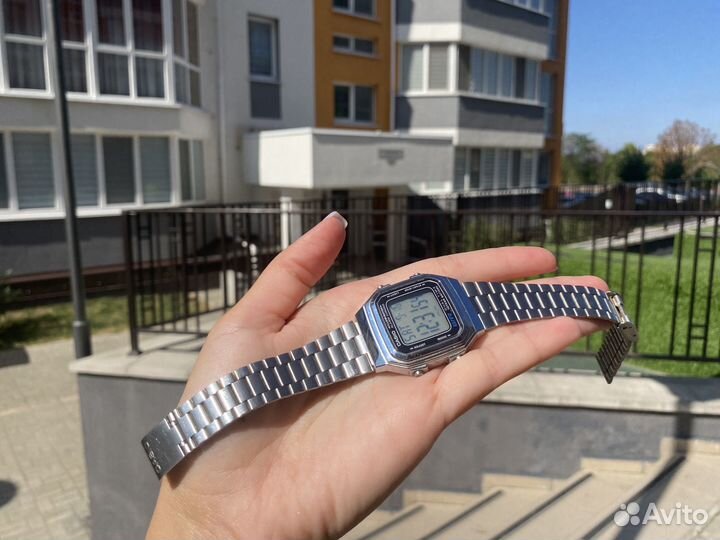 Часы мужские Casio Illuminator A-178 Silver