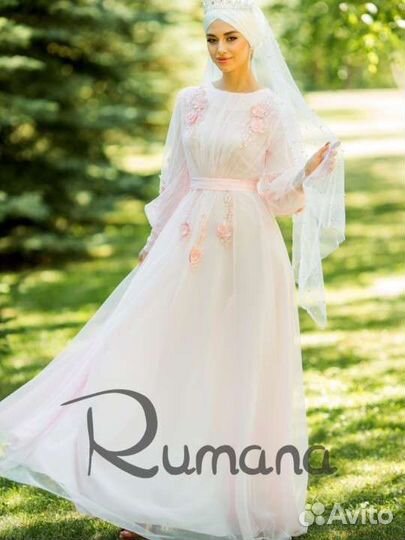 Платье на никах, свадьбу